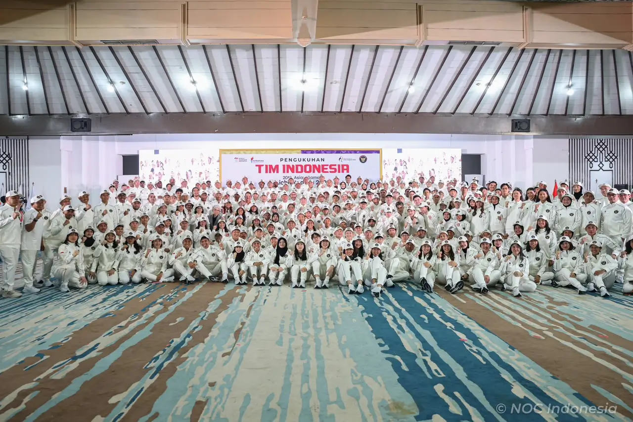 Tim Indonesia Dikukuhkan untuk Asian Games 2026  NOC Pantau Banjir Nagoya
