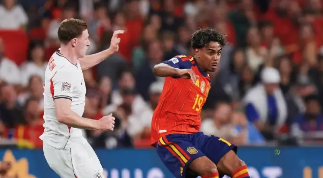 Timnas Spanyol menang di kandang Timnas Inggris. Foto X Timnas Spanyol.