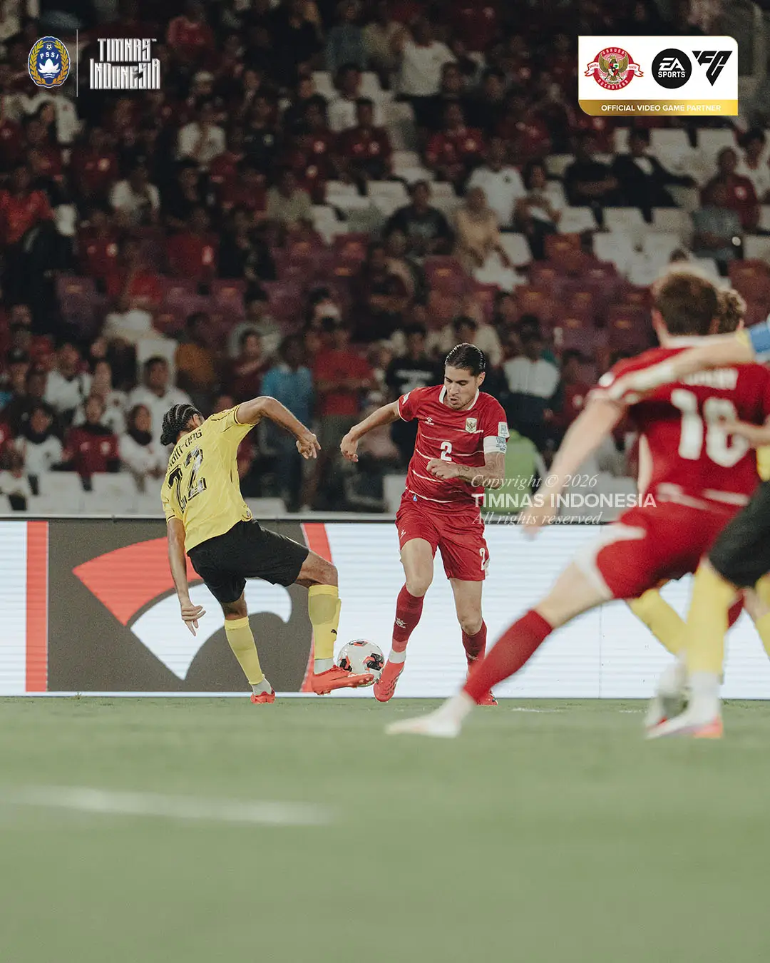 Timnas Indonesia gagal meraih kemenangan saat menghadapi Timnas Malaysia pada laga kedua Grup A FIFA ASEAN Cup 2026. Foto X Timnas Indonesia.
