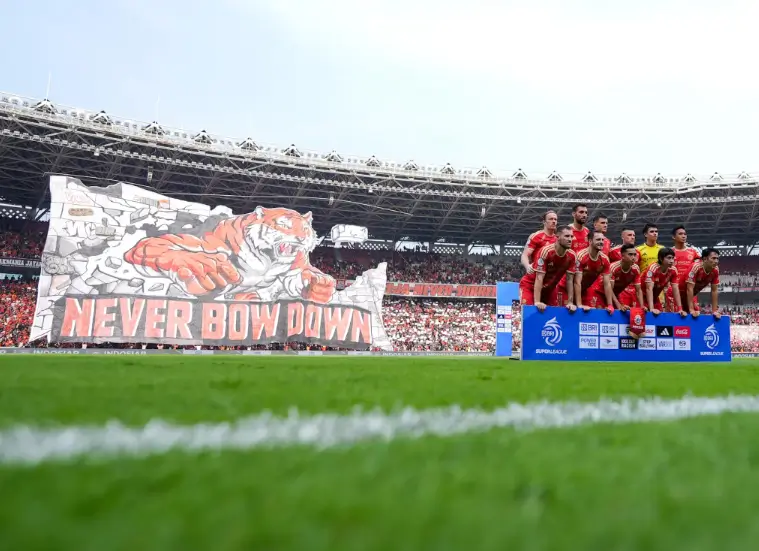 Persija Jakarta tidak boleh menggelar dua laga kandang di Jakarta, Banten, dan Jawa Barat. Foto Persija Jakarta.