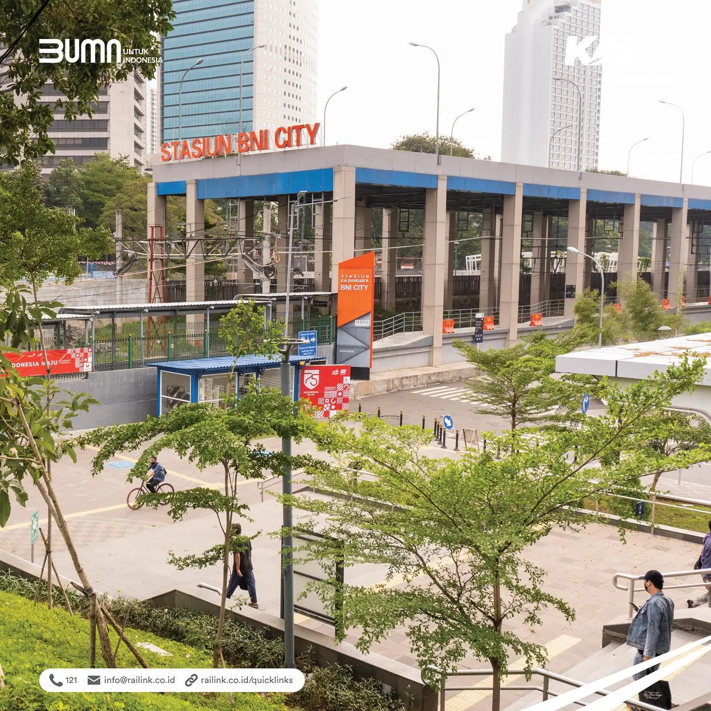 Stasiun BNI City. (Foto: Instagram/kabandararailink)