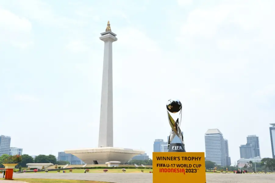 Trofi Piala Dunia U-17 2023. (Foto: PSSI)