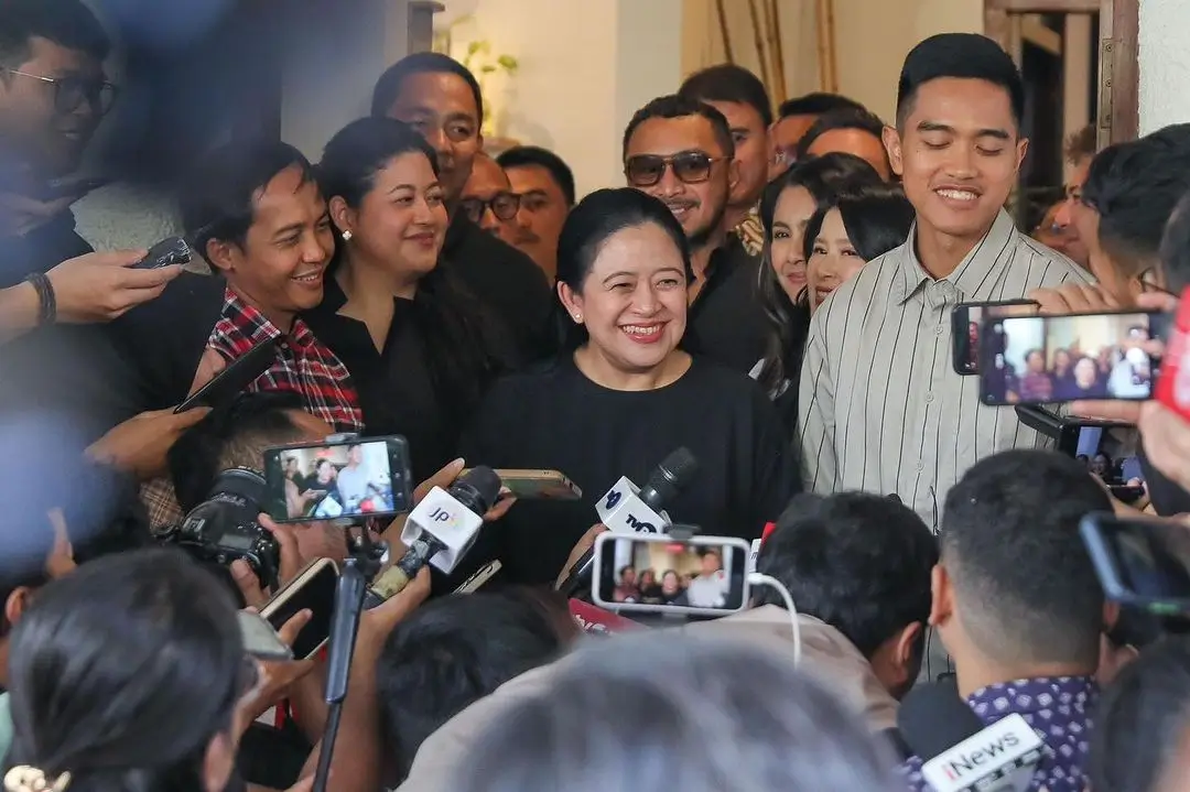 Pertemuan PDI Perjuangan dengan Partai Solidaritas Indonesia (PSI) di kawasan Menteng, Jakarta Pusat, Kamis (5/10/23). (Foto: Instagram/puanmaharaniri)
