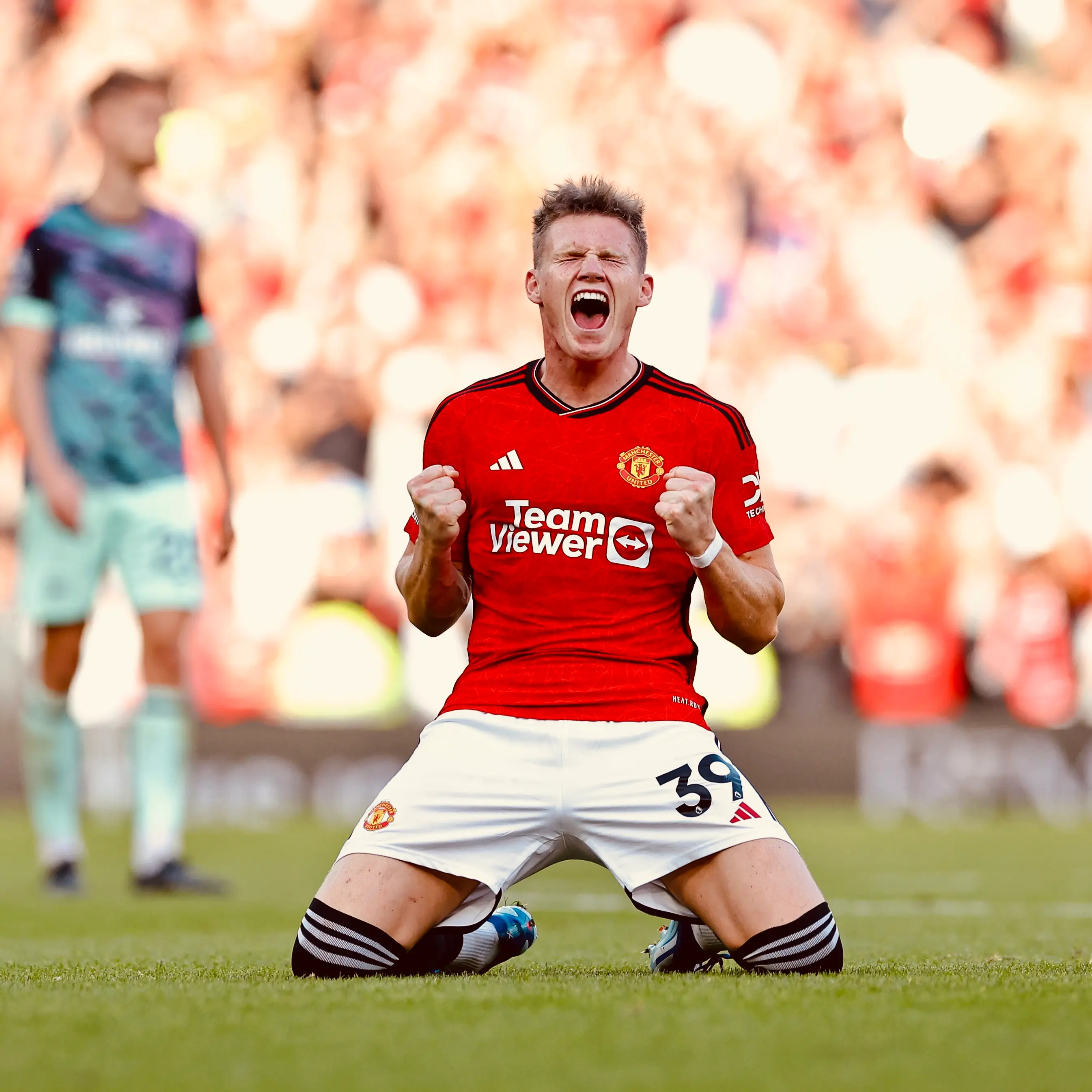 Scott McTominay mencetak dua gol untuk Manchester United. (Foto: Twitter Manchester United)