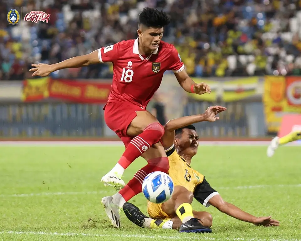 Striker Timnas Indonesia, Ramadhan Sananta bersaing dengan Lionel dalam mencentak gol kualifikasi Piala Dunia 2026. Foto: PSSI