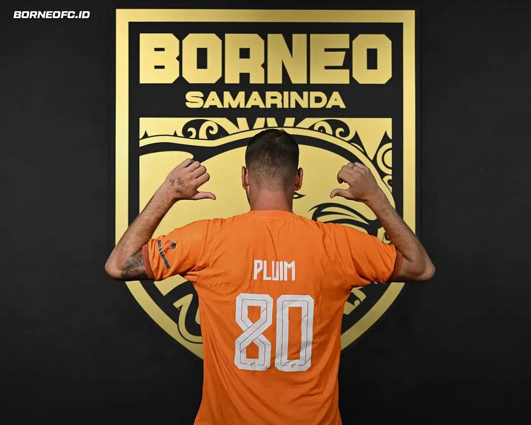 Wiljan Pluim resmi gabung Borneo FC. Foto: Instagram Borneo FC