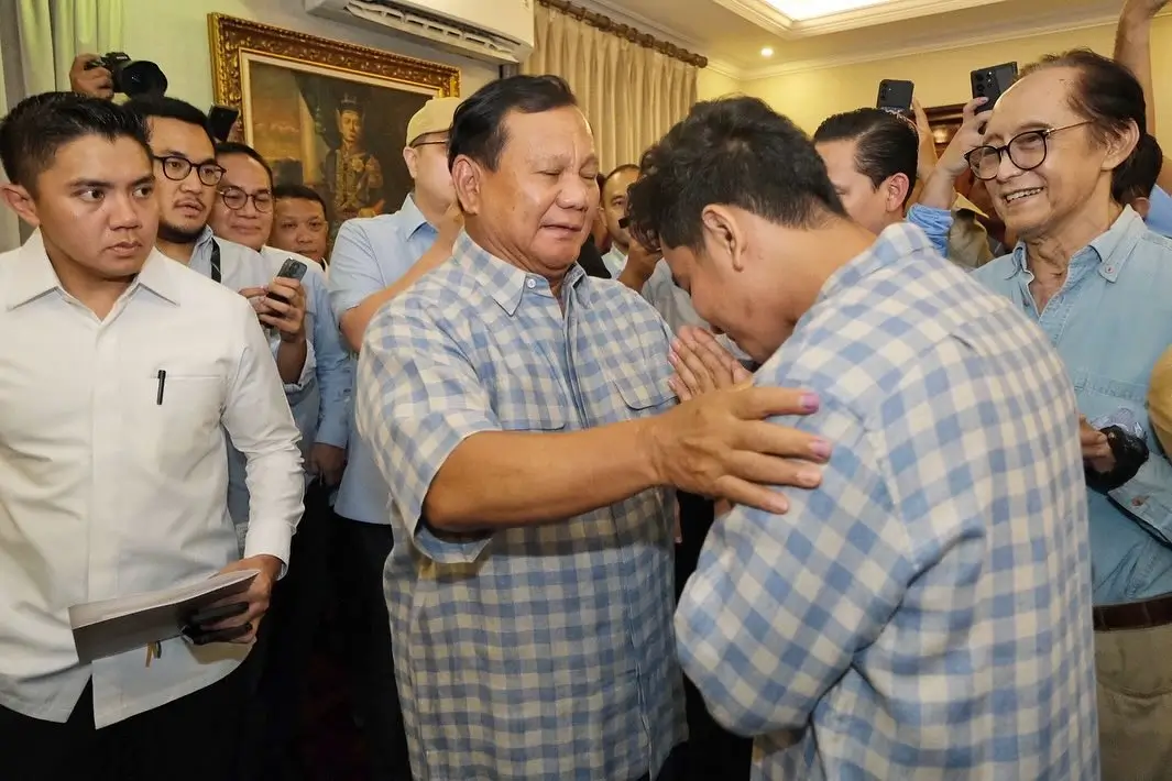 Calon Presiden dan Wakil Presiden RI terpilih, Prabowo Subianto dan Gibran Rakabuming Raka, Rabu (14/2/24). (Foto: Instagram/gibran_rakabuming)