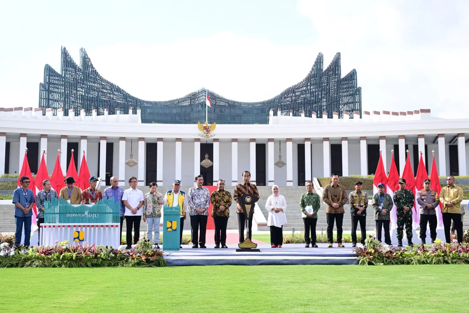 Peresmian Istana Negara IKN. (Foto: setkab.go.id/BPMI Setpres/Muchlis Jr)