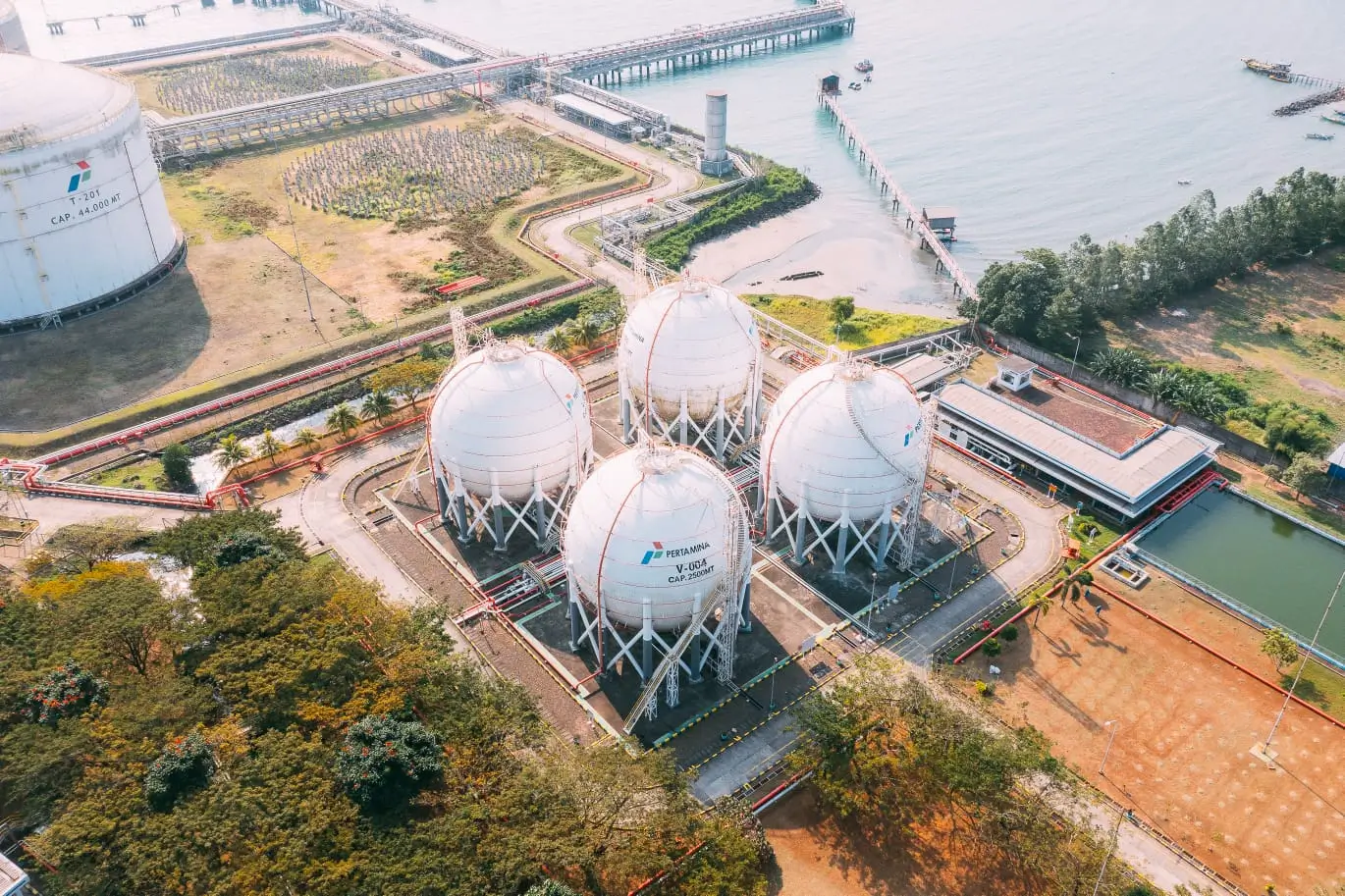 Terminal LPG Tanjung Sekong di Cilegon Banten. (Foto: Dok. Pertamina)