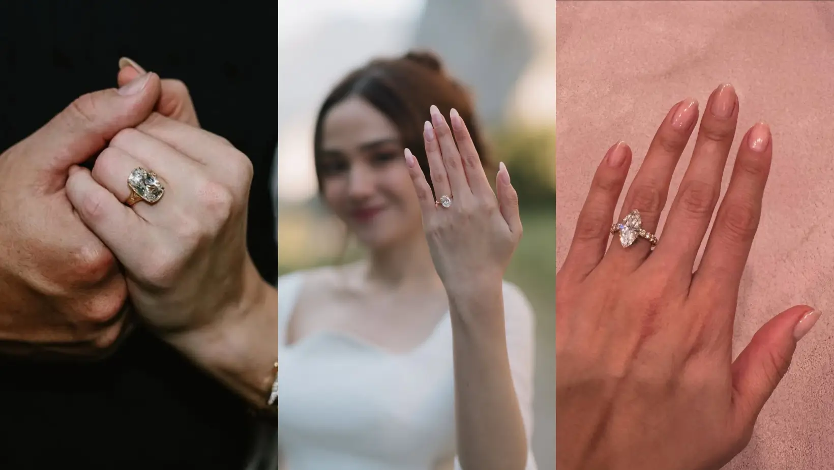 Foto: Cincin Tunangan Taylor Swift, Syifa Hadju dan Selena Gomez (instagram/@taylorswift, @syifahadju, @selenagomez)
