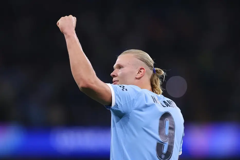 Erling Haaland cetak hattrick ke gawang Manchester United di Liga Inggris 2022-2023. Foto: Instagram Erling Haaland