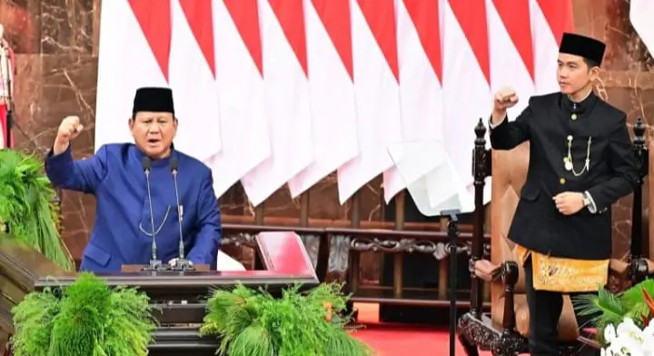 Presiden Prabowo Subianto dan Wakil Presiden Gibran Rakabuming Raka. Foto: dok. BPMI Setpres.