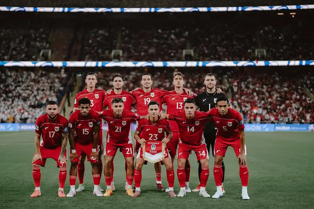 Timnas Indonesia kini menempati posisi ke-122 di ranking FIFA. Foto Instagram Rizky Ridho.