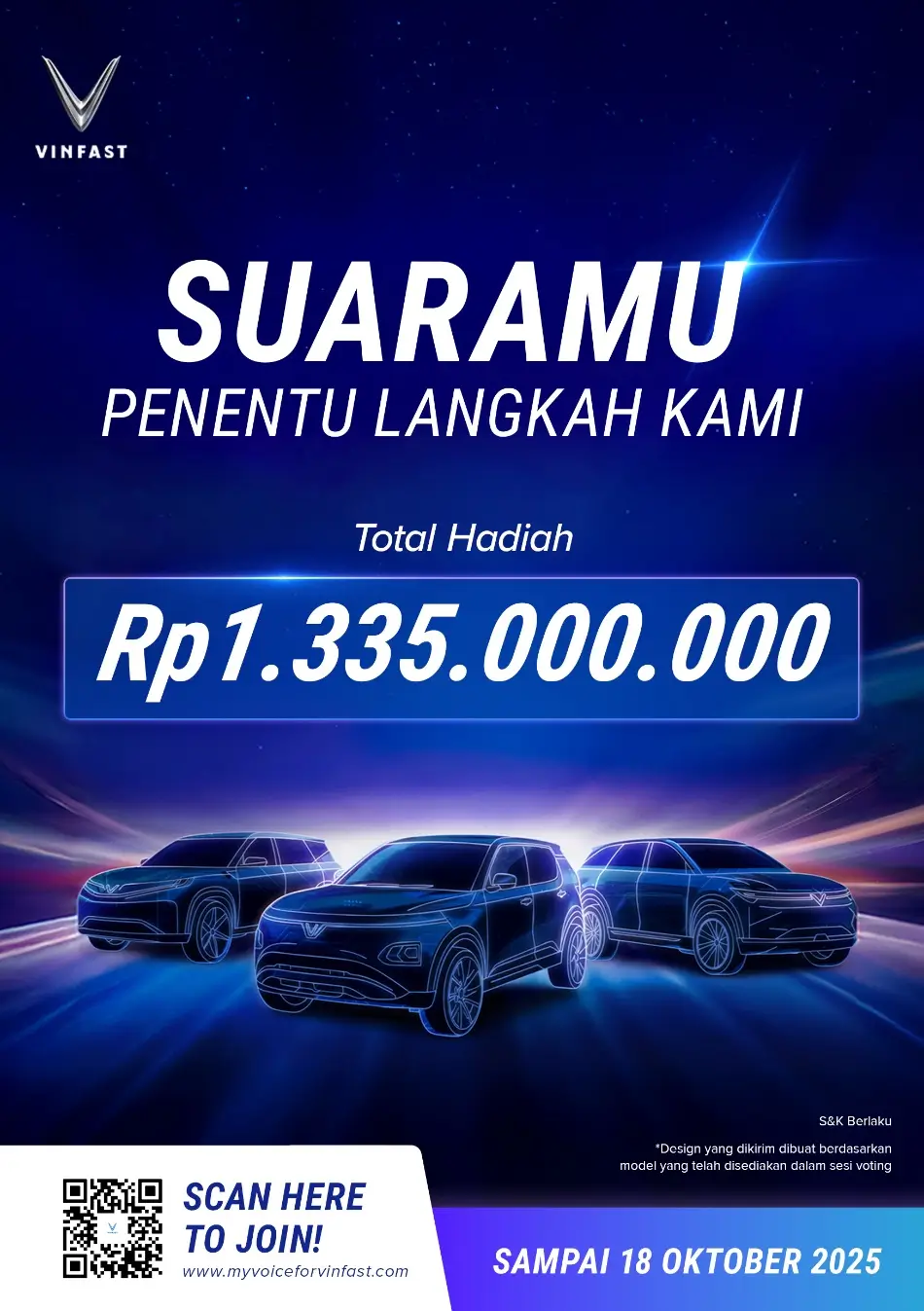 Ikut Vote  Menangkan Hadiah Miliar Rupiah  VinFast Ajak Publik Pilih Desain Mobil Impian