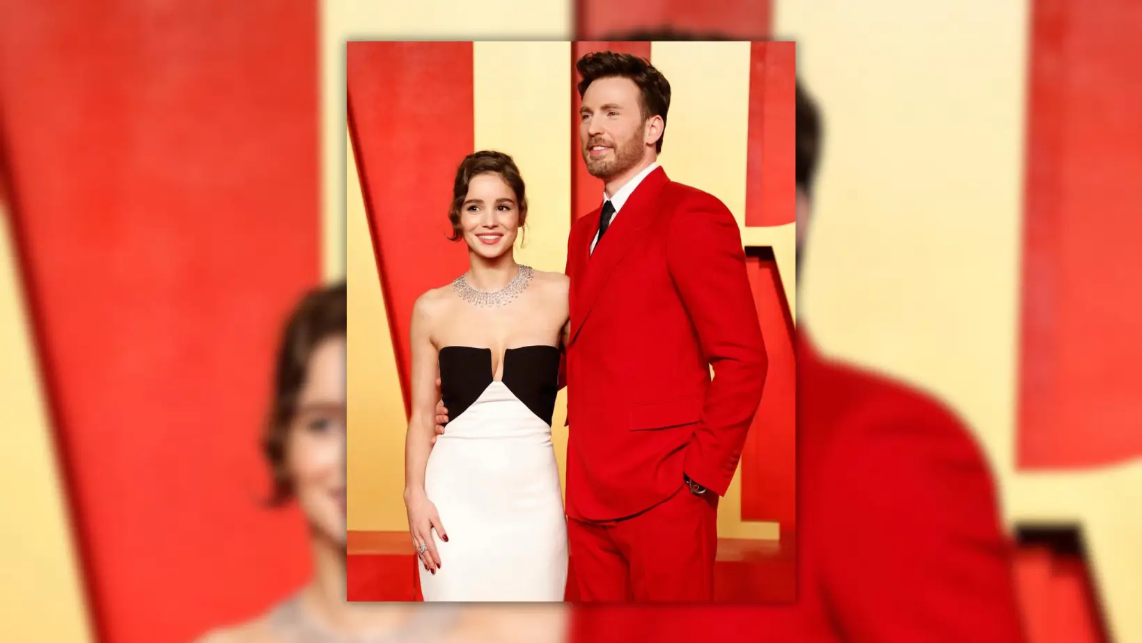 Chirs Evans dan Alba Baptista. (Foto: Instagram/alba.baptista)