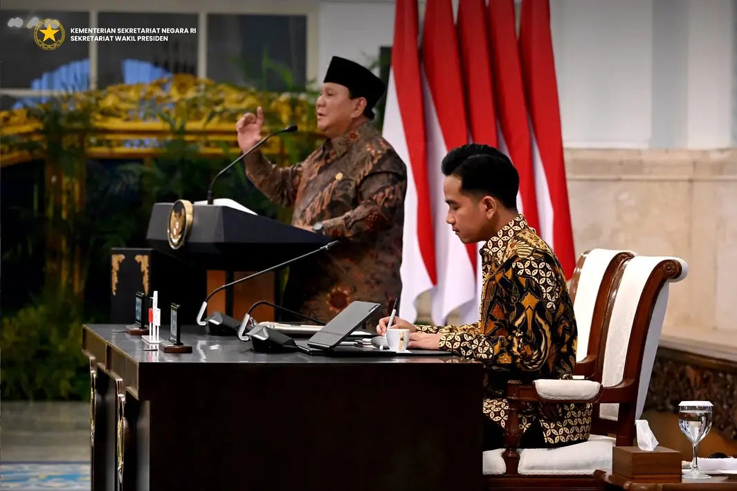 Presiden RI, Prabowo Subianto dan Wakil Presiden RI, Gibran Rakabuming Raka. (Foto: Instagram/setwapres.ri)