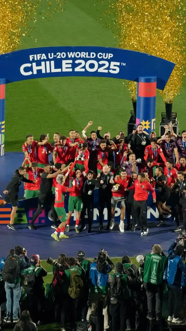 Timnas Maroko U-20 mencetak sejarah setelah menjuarai Piala Dunia U-20 2025. Foto Instagram Piala Dunia.