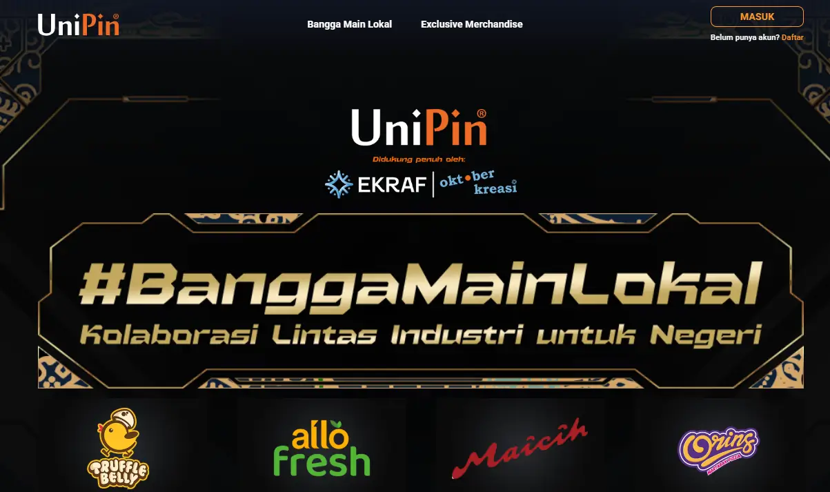 Tangkapan layar kampanye #BanggaMainLokal (Foto: unipin.com)