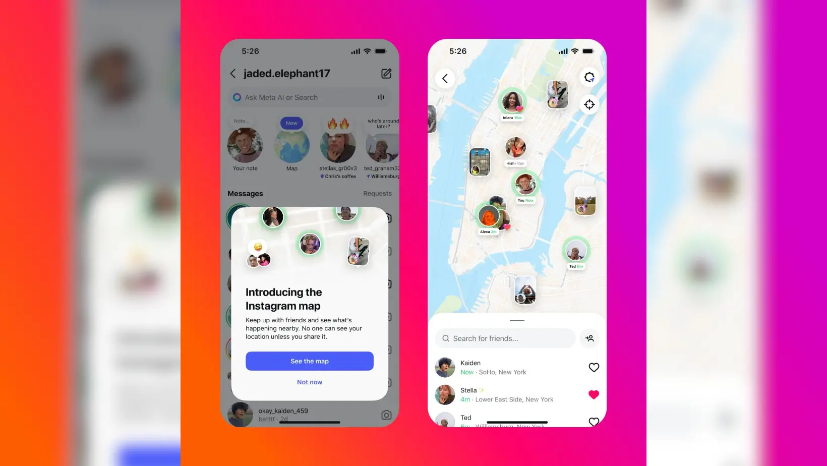Foto: Fitur Instagram Map (dok. Instagram)