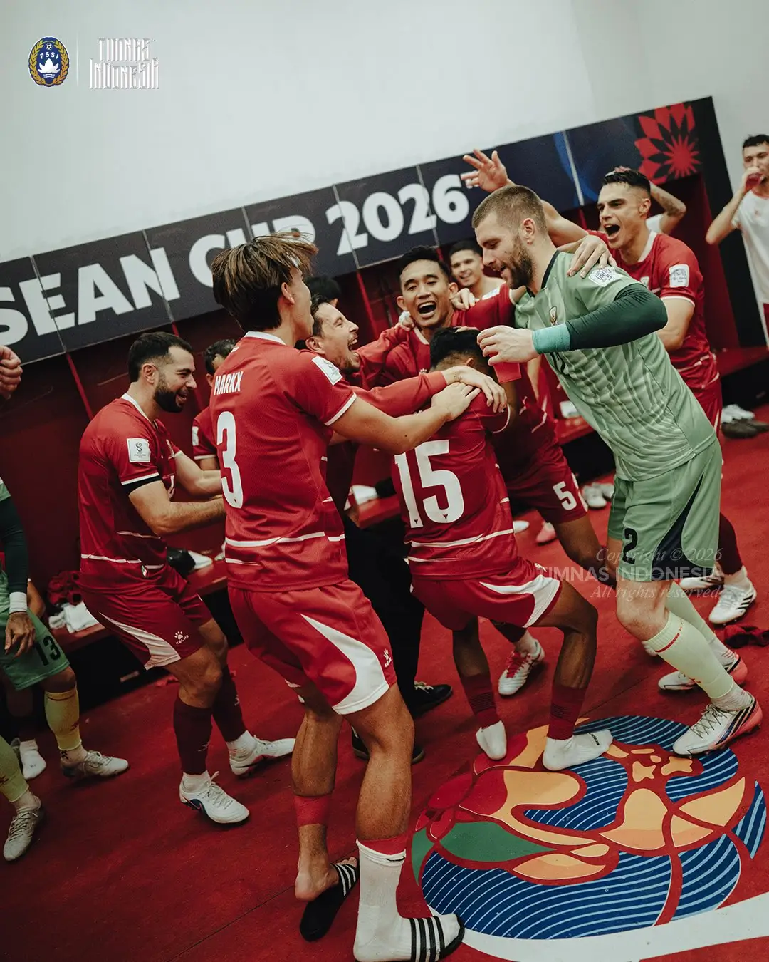 Timnas Indonesia menghancurkan Timnas Bangladesh 9-2. Foto X Timnas Indonesia.
