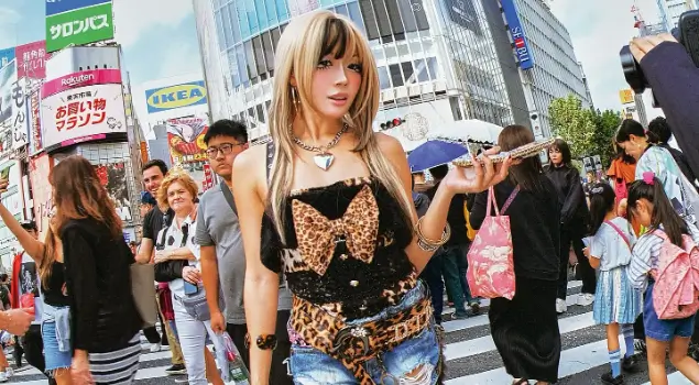 Look gaya gyaru. (Foto: Instagram/aikaagustin)