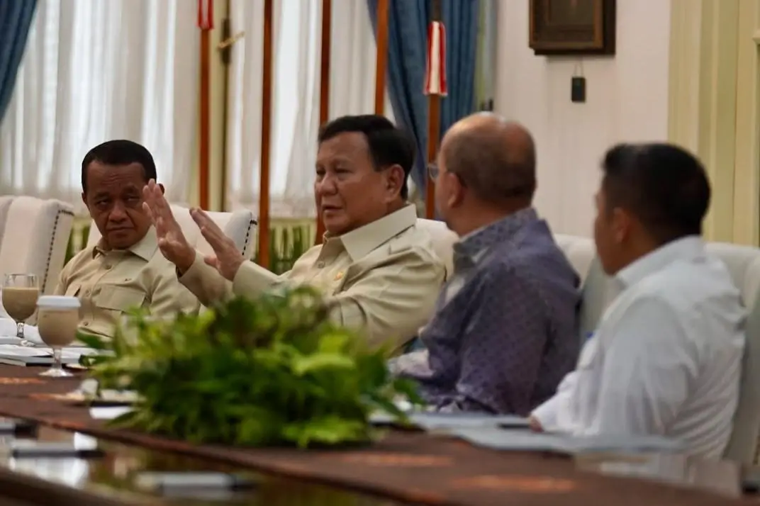 Foto: Rapat Terbatas Presiden Prabowo Subianto bersama Sejumlah Menteri Kabinet Merah Putih di Istana Merdeka (dok. Kementerian Sekretariat Negara)