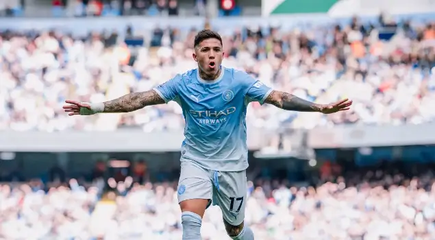 Manchester City menghabiskan sekitar 1,2 miliar poundsterling (Rp28,42 triliun) untuk mendatangkan pemain sepanjang 2009 hingga 2018. Foto X Manchester City.