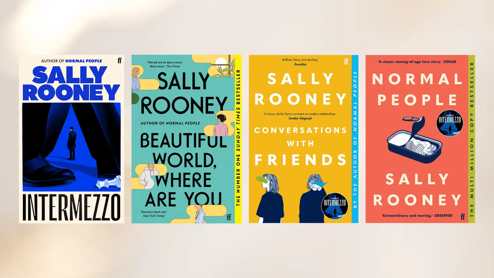 Foto: Buku-buku Karya Sally Rooney (dok. Faber)