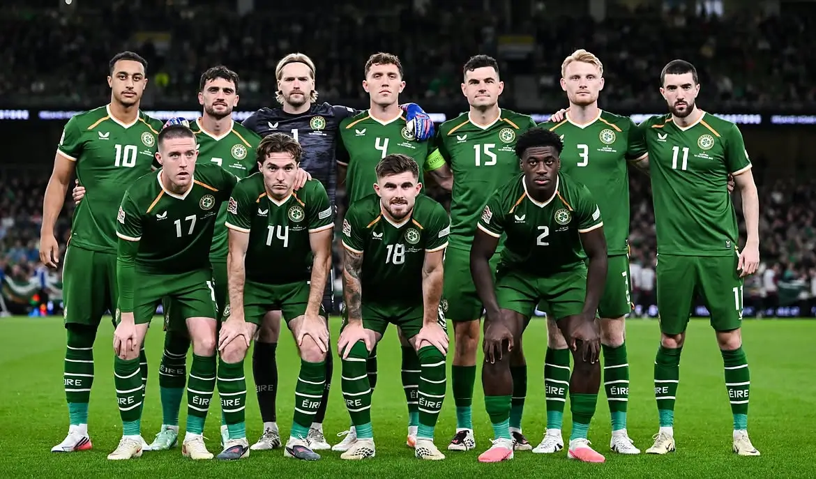 Pertandingan Timnas Irlandia kontra Timnas Israel dalam UEFA Nations 2026-2027 League berakhir imbang 1-1. Foto Instagram Timnas Irlandia.