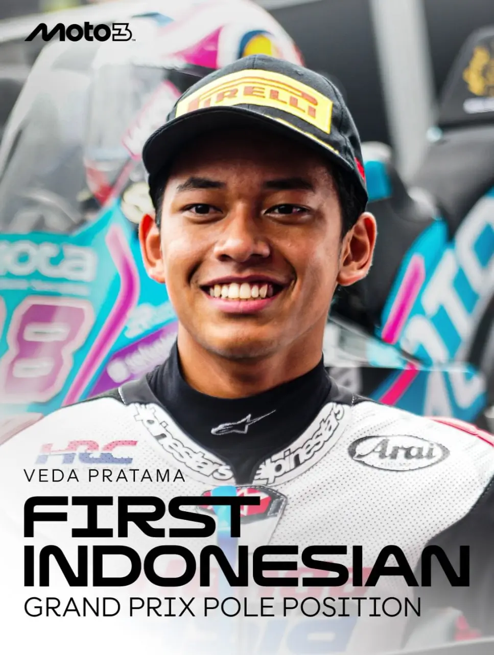 Sejarah Tercipta di Australia! Veda Ega Pratama Jadi Pembalap Indonesia Pertama yang Rebut Pole Position Moto3