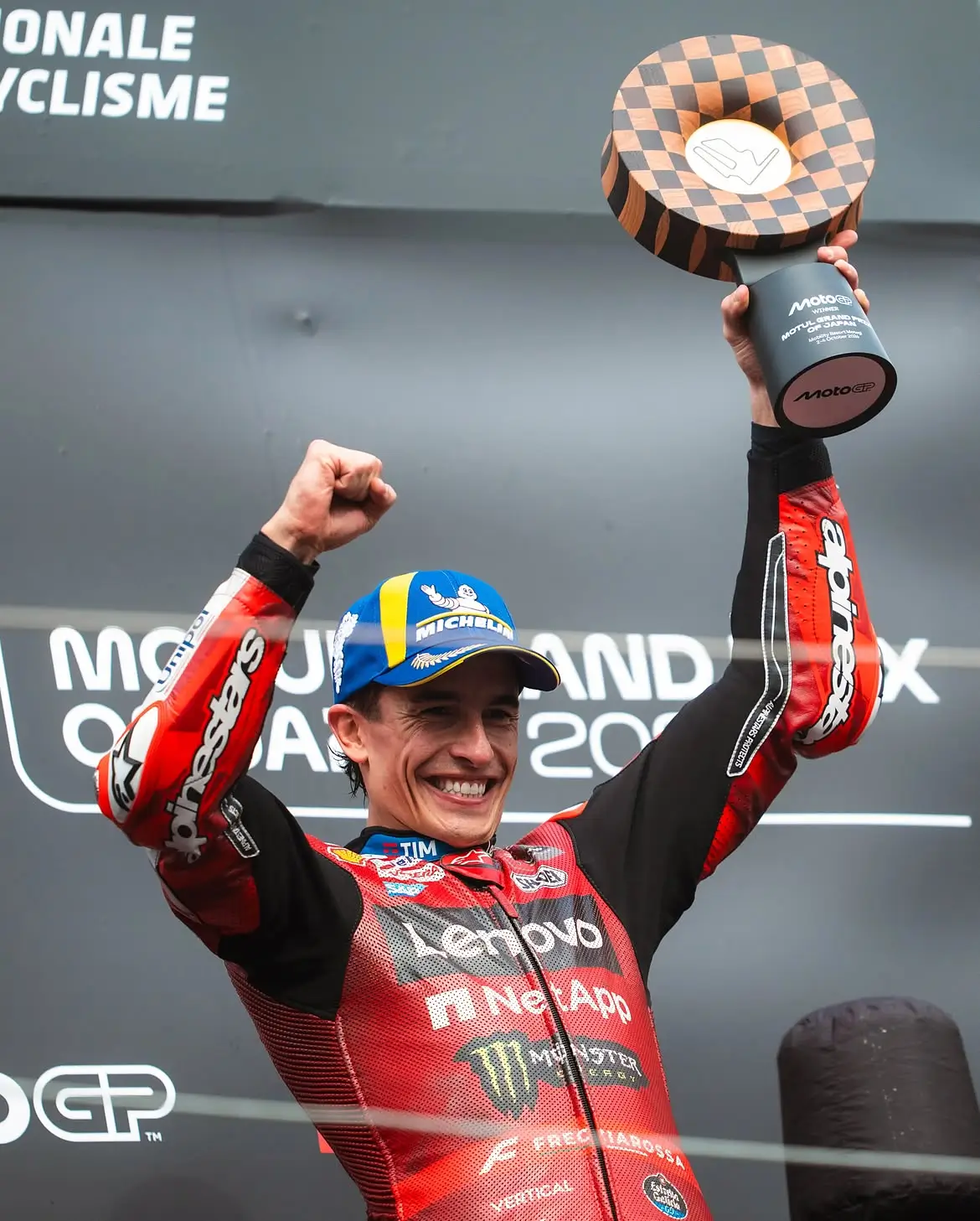 Marc Marquez mengakhiri kutukan di Sirkuit Mandalika. Foto Instagram Marc Marquez.