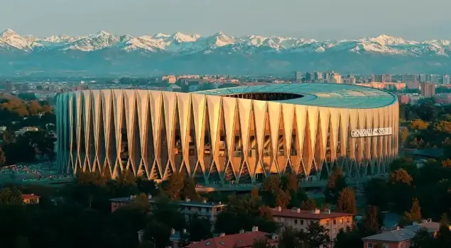 Generali Stadium dirancang oleh dua firma arsitektur internasional, Foster + Partners dan MANICA. Foto Inter Milan.