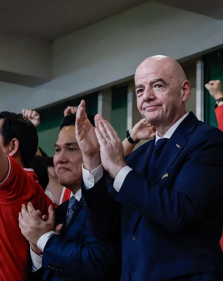 Presiden FIFA, Gianni Infantino, menyampaikan permintaan maaf. Foto Instagram Gianni Infantini.
