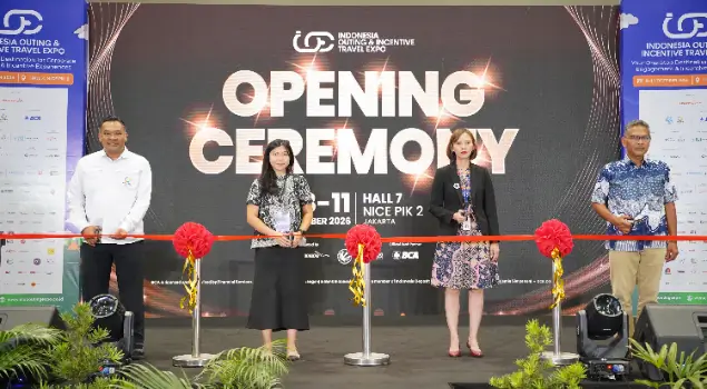 Opening Ceremony Indonesia Outing & Incentive Travel Expo (IOITE) 2026 di NICE PIK 2, Tangerang, Kamis (08/10/26). (Foto: Istimewa)