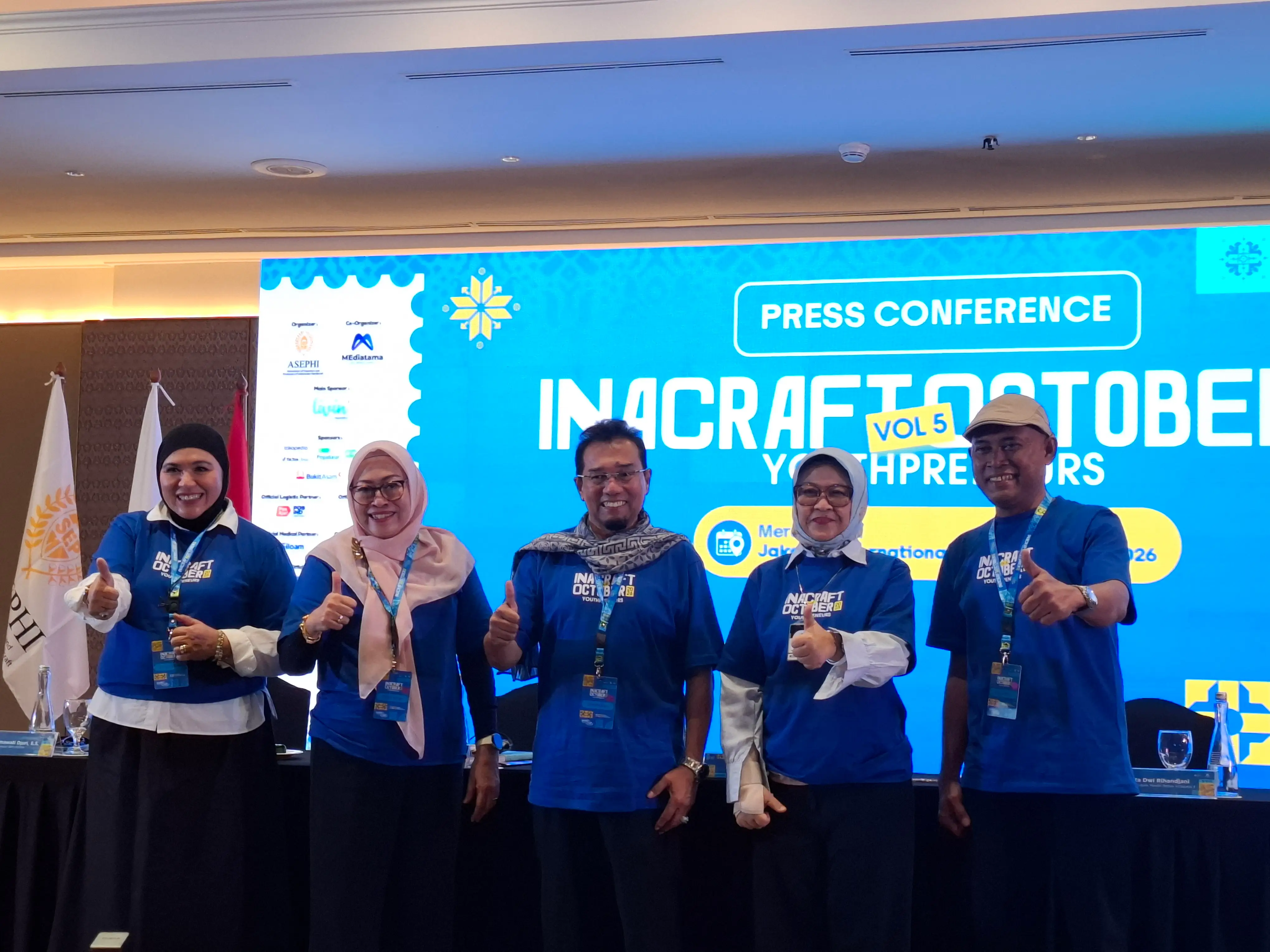Press Conference INACRAFT October Vol. 5 2026 Selasa, (06/10), di Jakarta International Convention Center (Foto: dok ThePhrase.id)