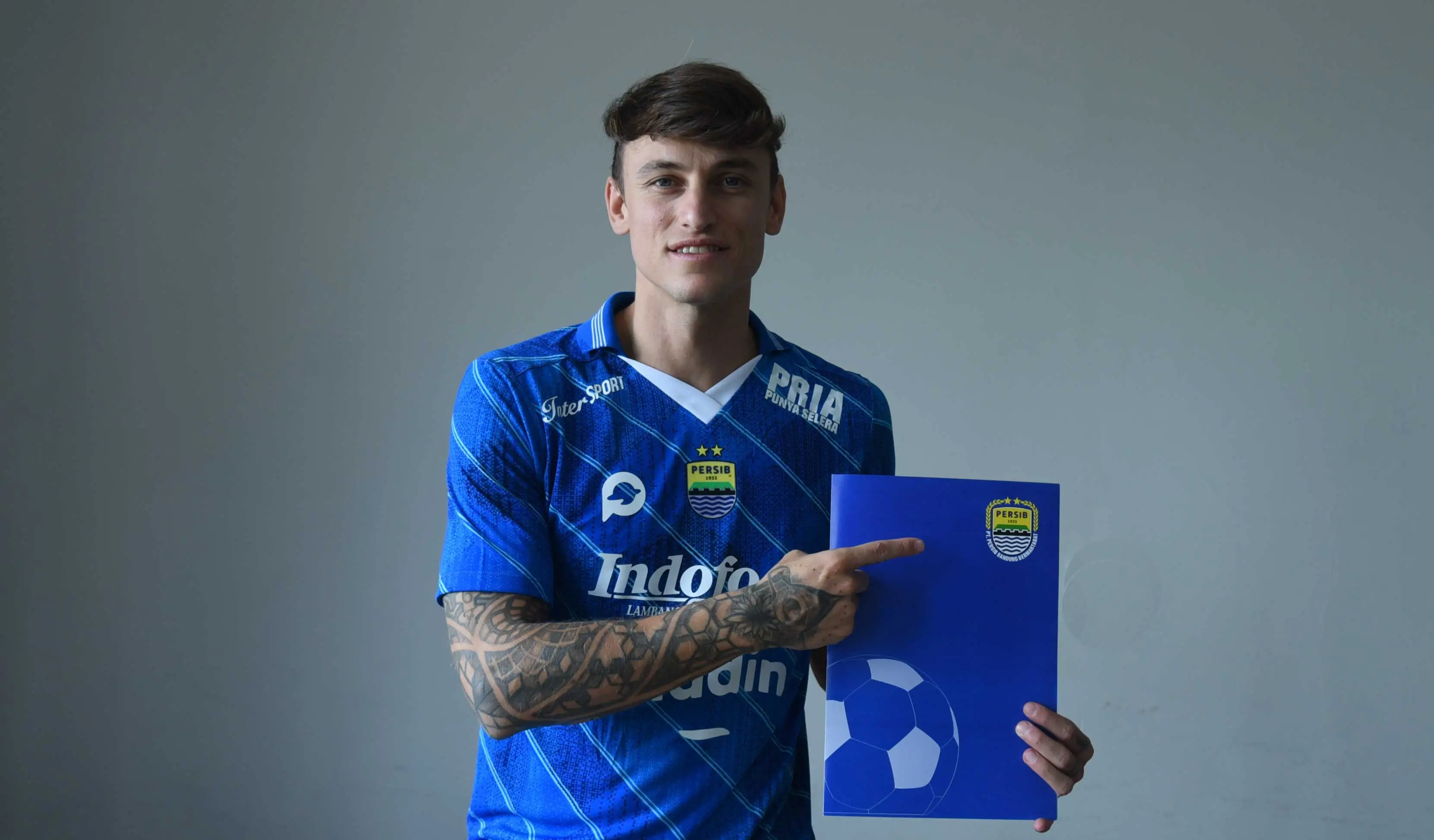 Stefano Beltrame bergabung dengan Persib Bandung. Foto: Persib Bandung