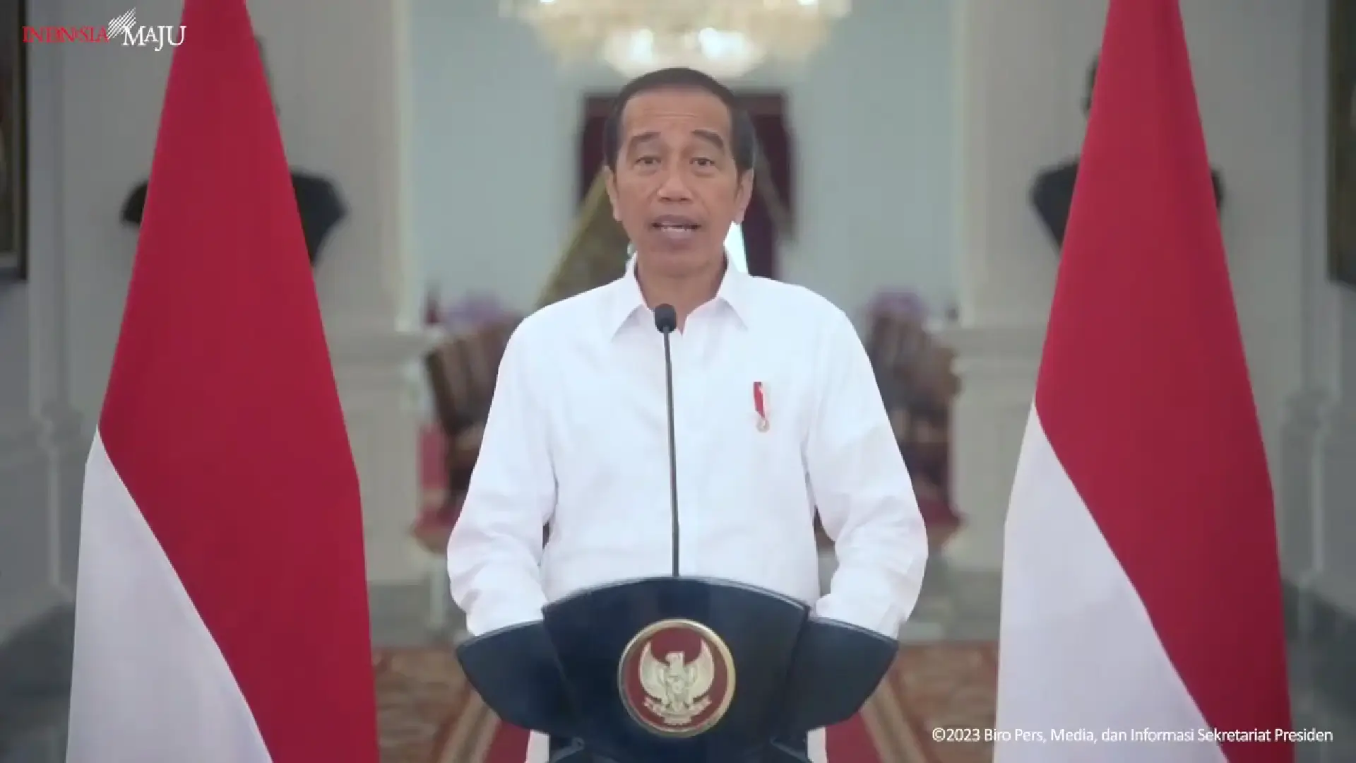 Foto: Tangkapan Layar Presiden Jokowi dalam Keterangan Pers Keanggotaan Indonesia di Financial Action Task Force (youtube.com/@SekretariatKabinetRI)