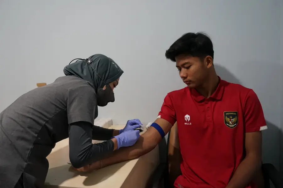 Tes kesehatan Timnas Indonesia U-17. (Foto: PSSI)