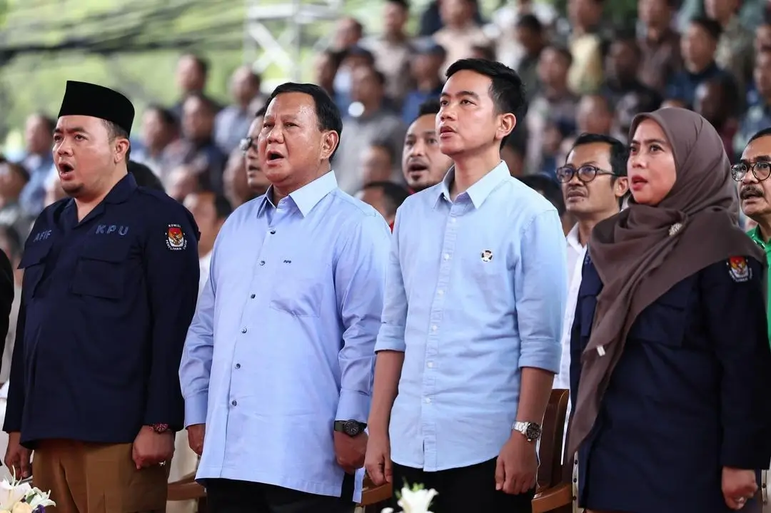 Pasangan capres-cawapres nomor urut 2, Prabowo Subianto dan Gibran Rakabuming Raka. (Foto: Instagram/prabowo)