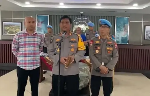 Konferensi pers Polda Sumatera Barat, Sabtu (23/11/24). (Foto: Instagram/humaspoldasumbar)