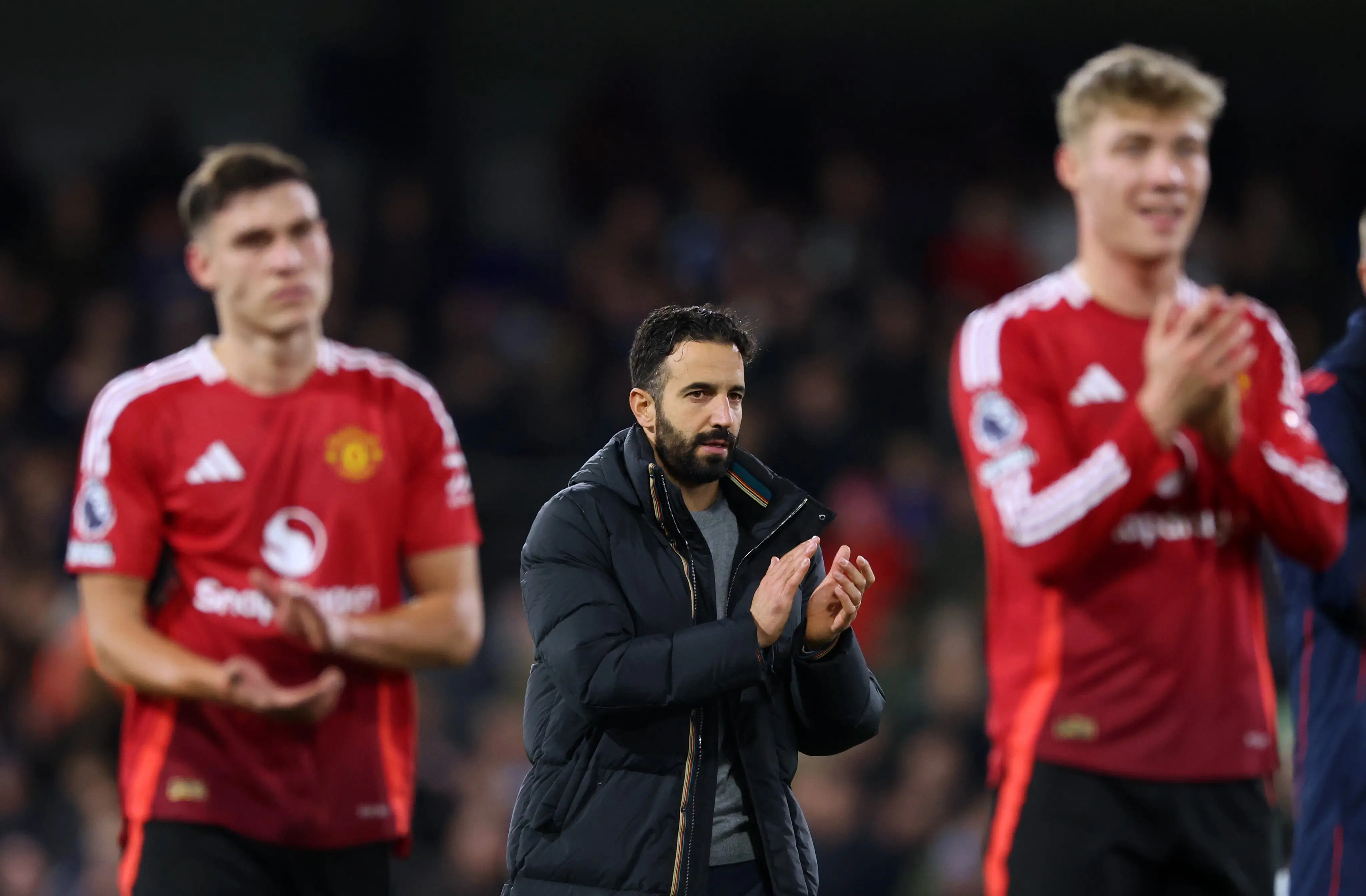 Debut Ruben Amorim sebagai manajer Manchester United hamper berakhir. Foto X Manchester United