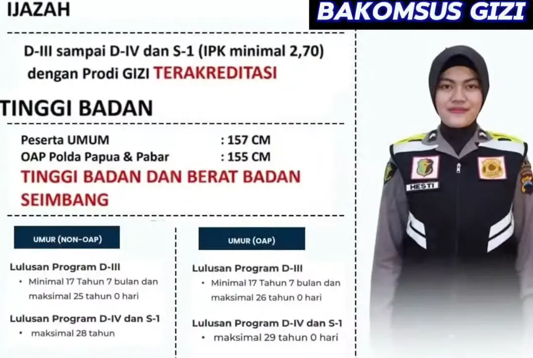 Daftar Jadi Bintara Kompetensi Khusus di Polri  Ini Syaratnya 