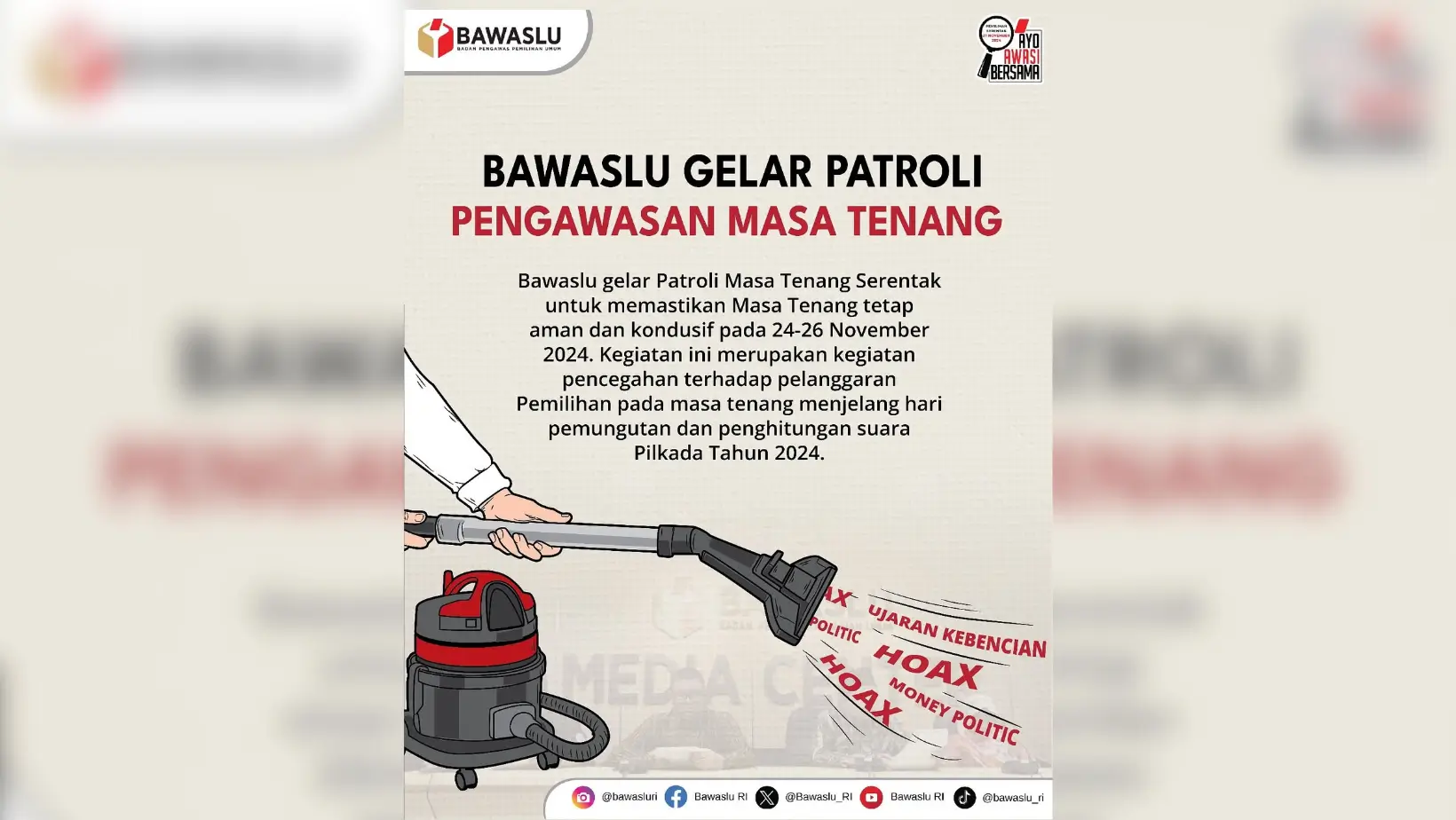 Foto: Instagram/bawasluri