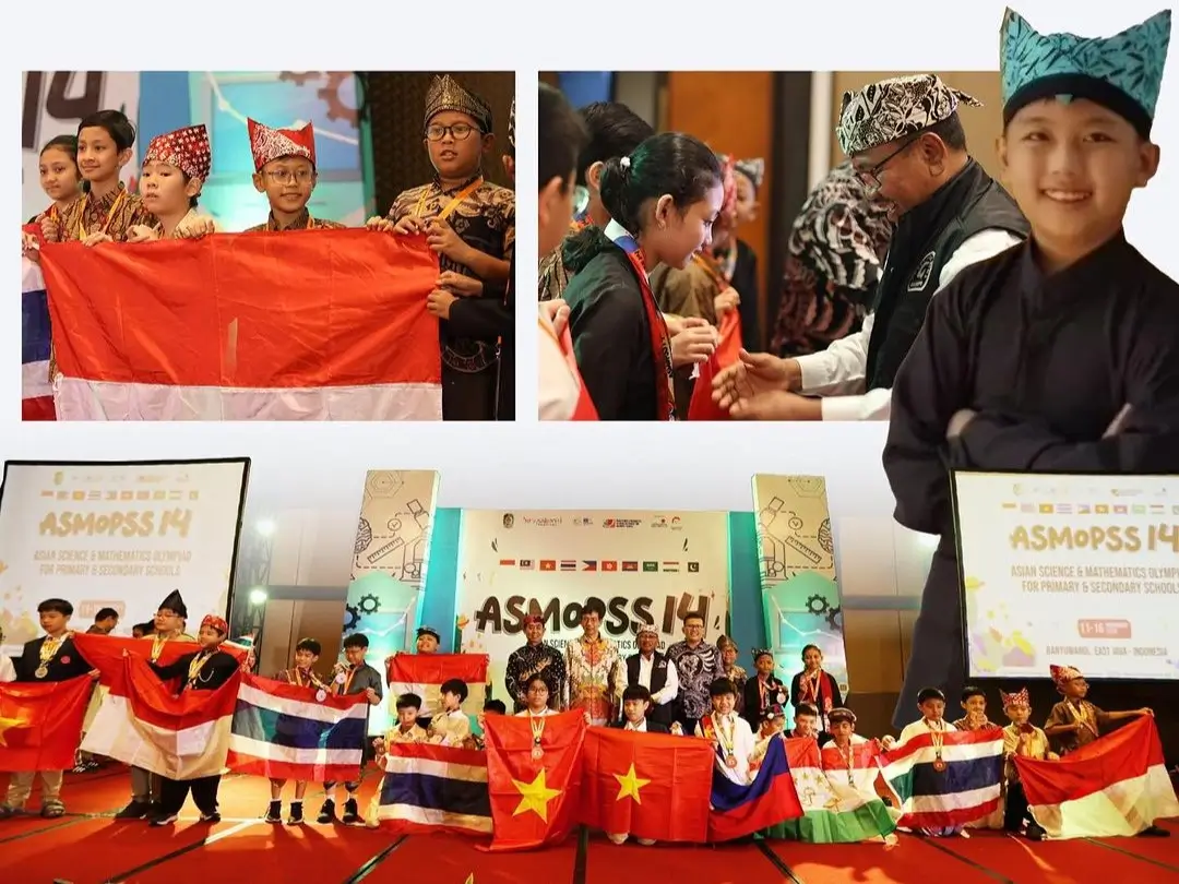 Lima pelajar asal Banyuwangi raih medali Olimpiade Sains dan Matematika tingkat Asia. (Foto: Instagram/banyuwangi_kab)