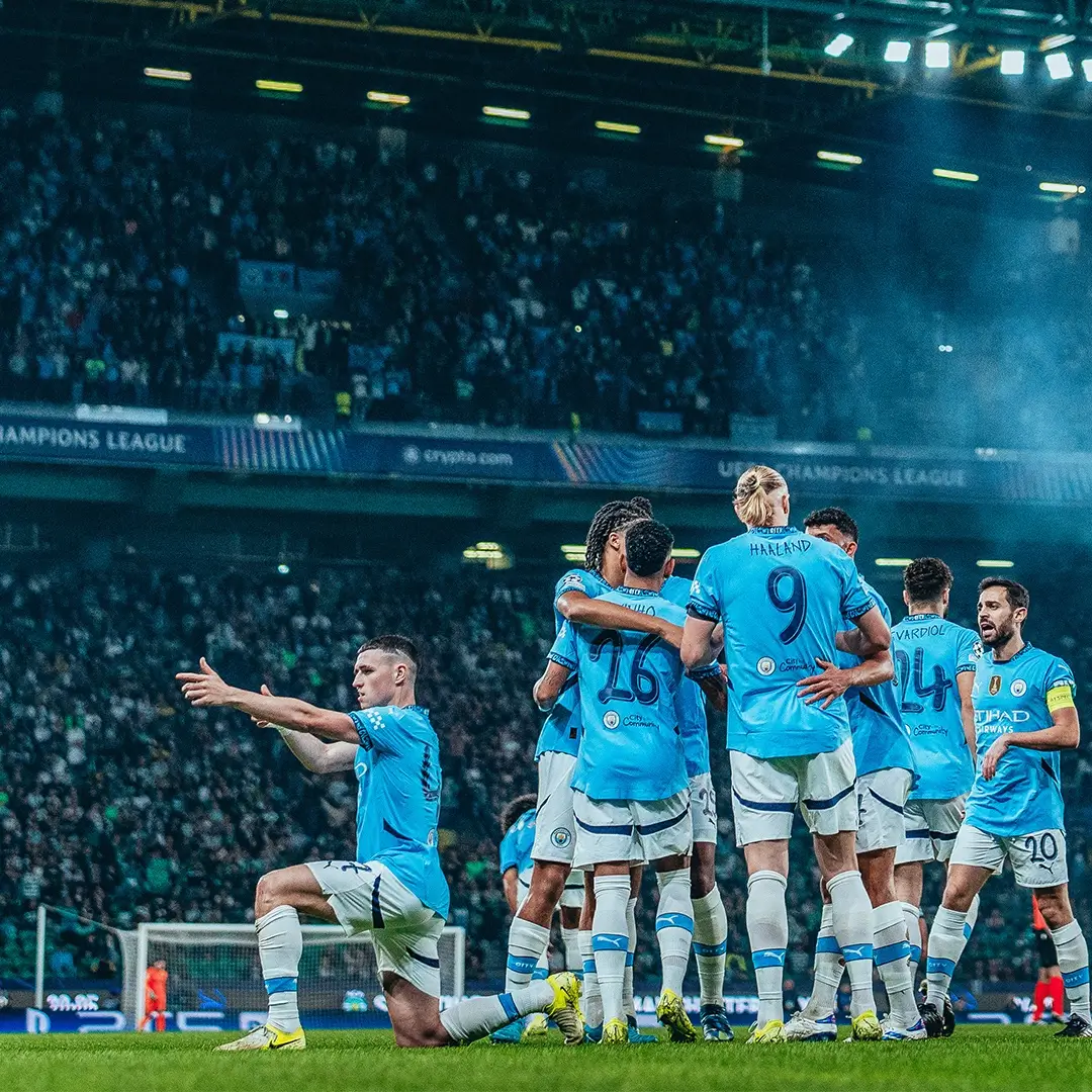 Manchester City disikat Sporting CP. (Foto: X Manchester City)