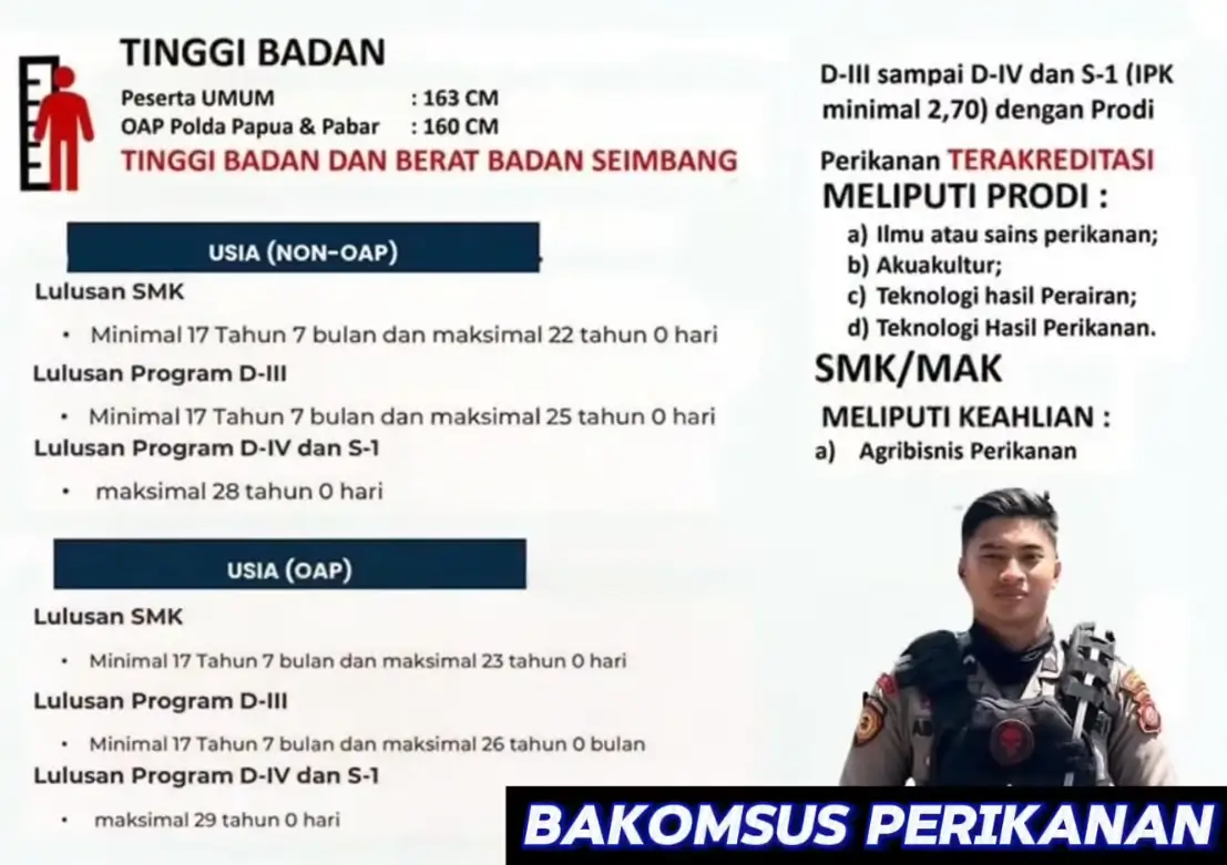 Daftar Jadi Bintara Kompetensi Khusus di Polri  Ini Syaratnya 