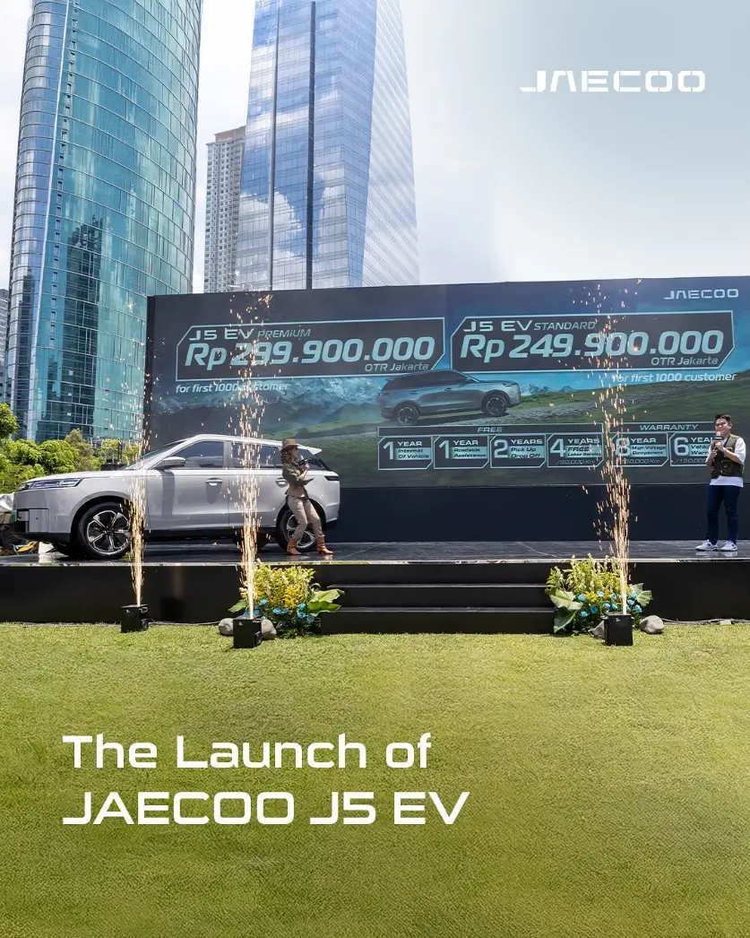 Resmi Meluncur di RI  Jaecoo J5 EV Hadir sebagai SUV Listrik yang Dibanderol Mulai Rp249 Jutaan