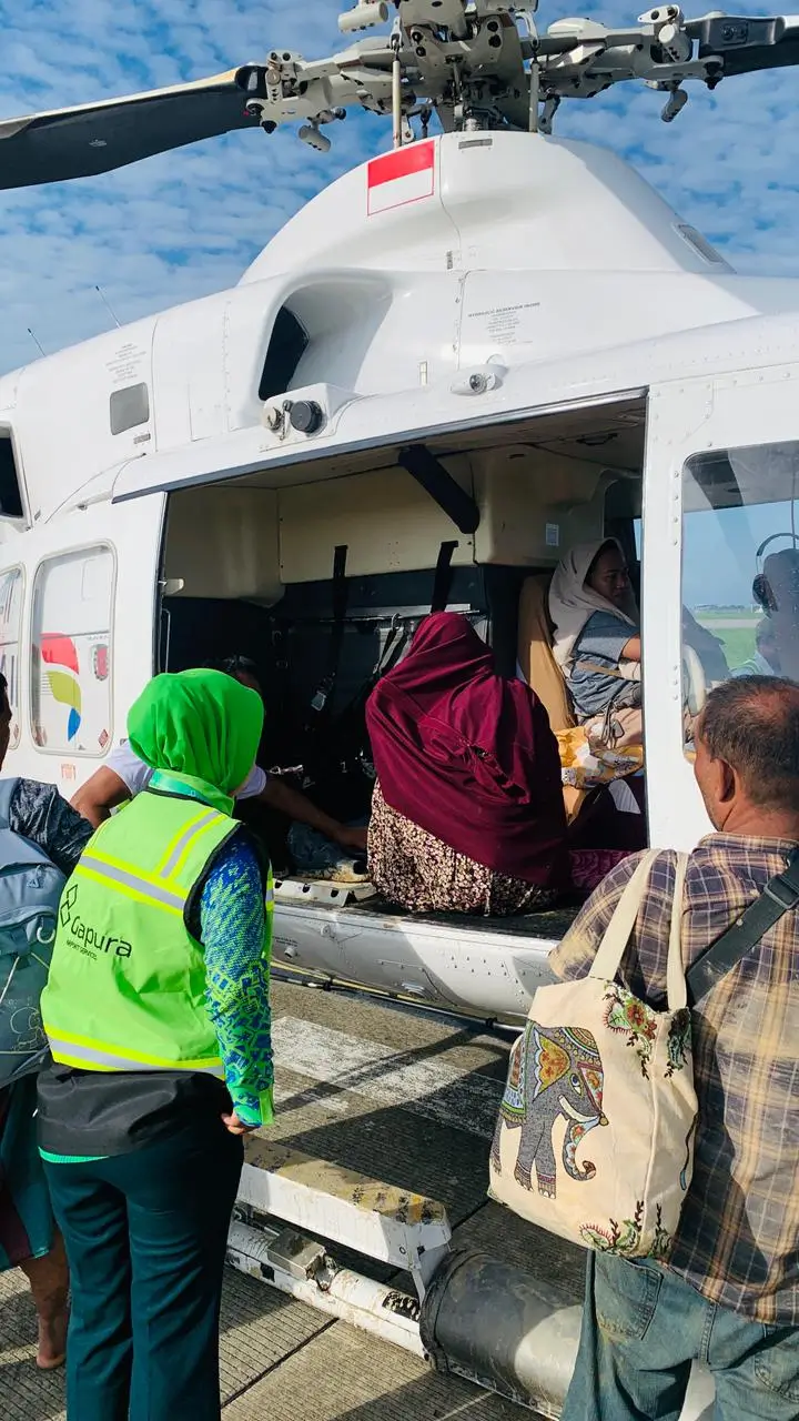 Pertamina menggunakan Pelita Air mengevakuasi korban bencana di Aceh, Sumut dan Sumbar. (Foto: Dok. Pelita Air)