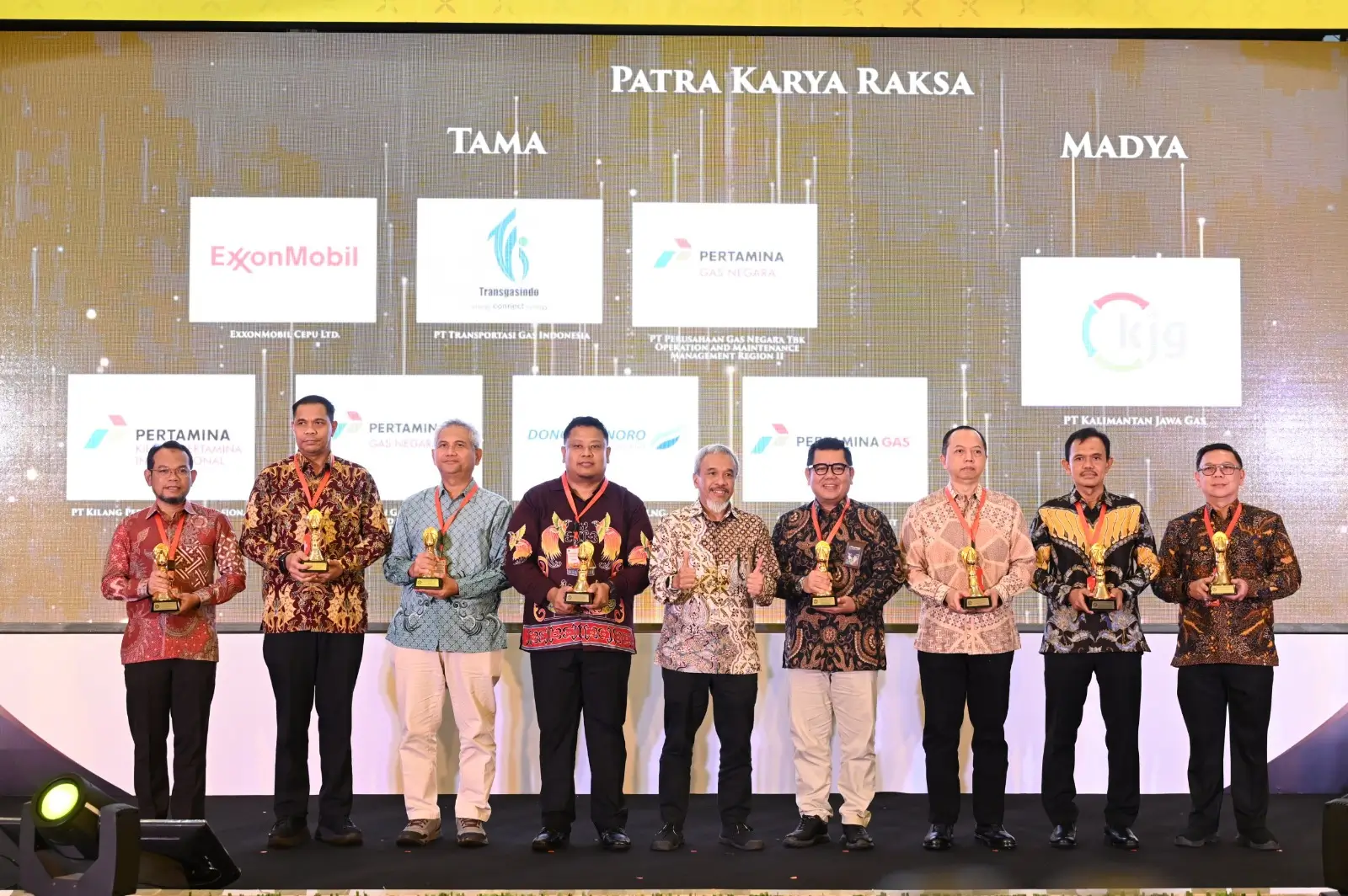 PT Pertamina Gas (Pertagas) memborong 7 penghargaan Keselamatan Migas 2025 dari Kementerian Energi dan Sumber Daya Mineral (ESDM) RI. Dok. Pertagas