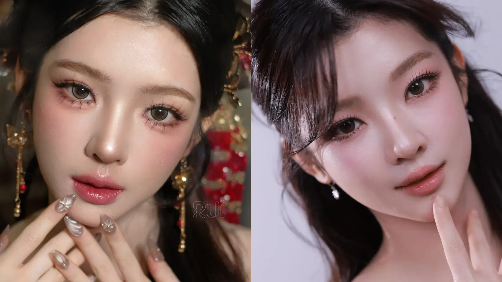 Makeup Korean Look dan Douyin. (Foto: Instagram/melzirawan)